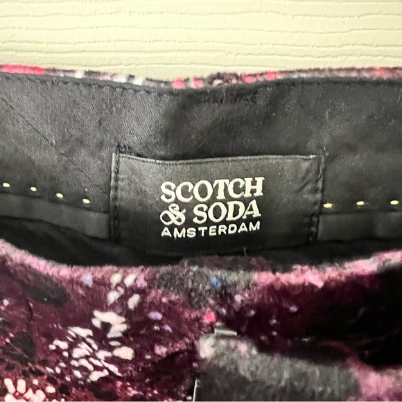 NWT Scotch & Soda Amsterdam 32x32 Winter Edition Velvet High Rise Flared Pants - Picture 7 of 15